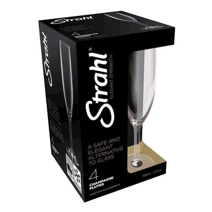 Champagne Flute 4 piece Set - Shatterproof - Champagne Glass