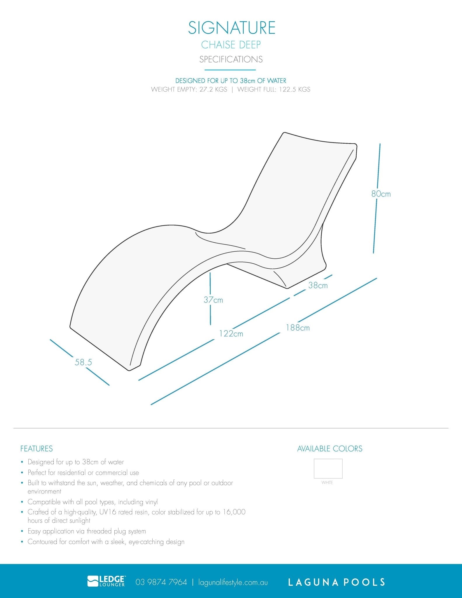 Signature Chaise Deep - Sunlounge
