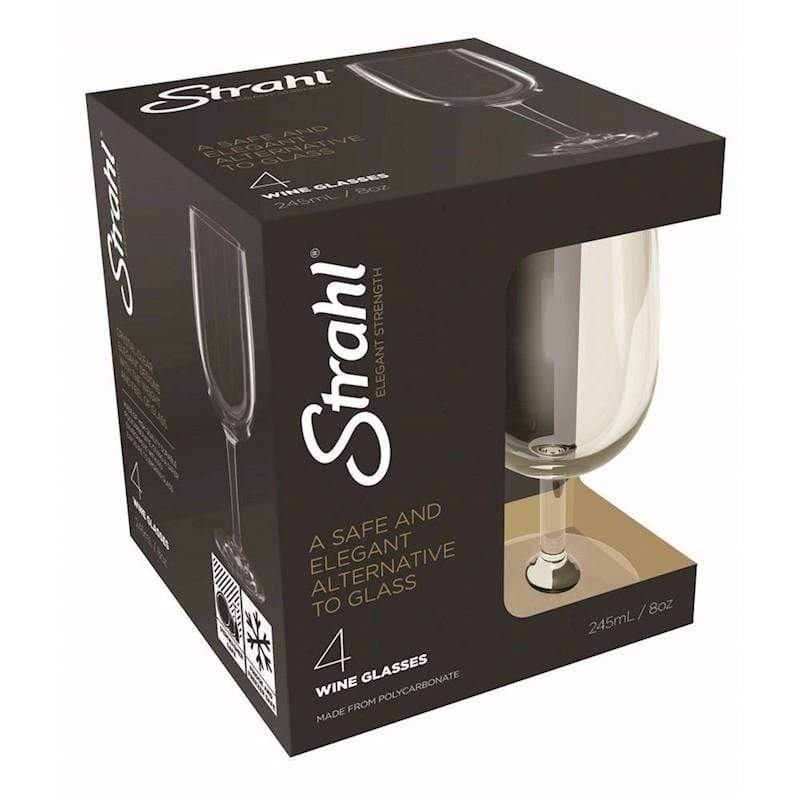 Classic Wine Glasses 4 piece Set 245ml - Shatterproof - Laguna Lifestyle